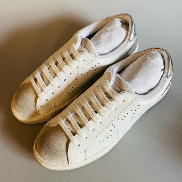 NEW Steve Madden Rezume distressed white sneakers - Picture 2 of 9